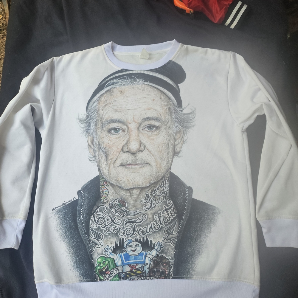 Bill Murry Ghost Busters . Very RARE ARTIST sweatshirt Size Mens Large